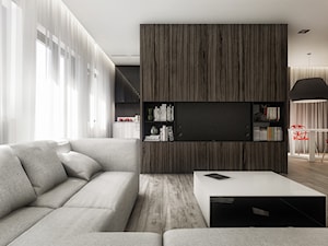 IR - Salon, styl nowoczesny - zdjęcie od Cutout Architects