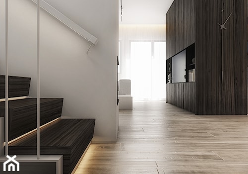IR - Schody drewniane, styl nowoczesny - zdjęcie od Cutout Architects