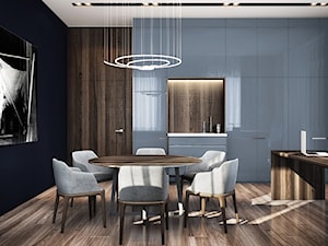 GAB_C - Średnie w osobnym pomieszczeniu brązowe czarne biuro, styl nowoczesny - zdjęcie od Cutout Architects