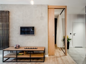 Nowa Papiernia - Średni szary salon, styl minimalistyczny - zdjęcie od Cutout Architects
