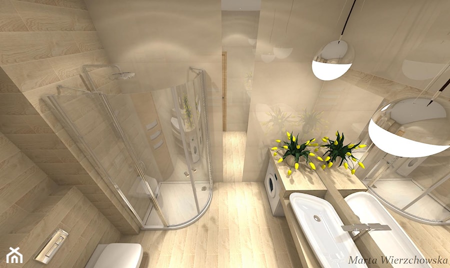 Łazienka, styl minimalistyczny - zdjęcie od BATHROOM DESIGN 3D, PROJEKTY ŁAZIENKEK, PROJEKTOWANIE WNĘTRZ