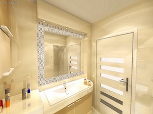 Mała łazienka w bloku - zdjęcie od BATHROOM DESIGN 3D, PROJEKTY ŁAZIENKEK, PROJEKTOWANIE WNĘTRZ