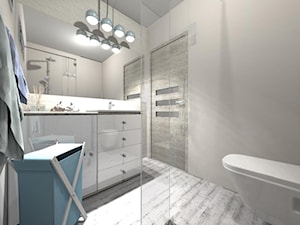 Łazienka shabby chic - zdjęcie od BATHROOM DESIGN 3D, PROJEKTY ŁAZIENKEK, PROJEKTOWANIE WNĘTRZ