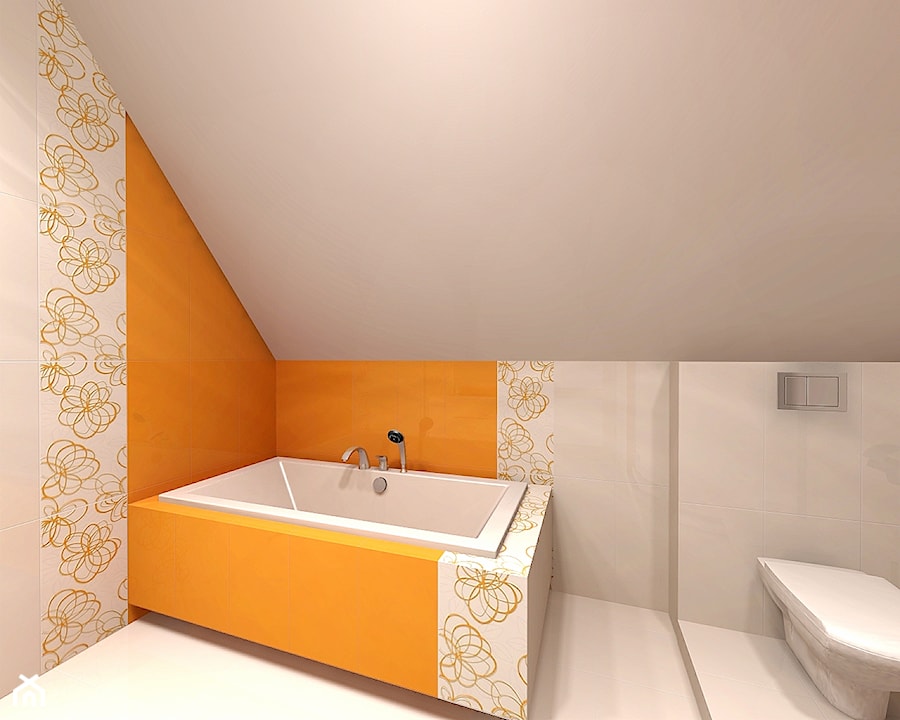 ŁAZIENKA SŁONECZNA - zdjęcie od BATHROOM DESIGN 3D, PROJEKTY ŁAZIENKEK, PROJEKTOWANIE WNĘTRZ