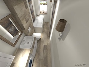 Łazienka, styl vintage - zdjęcie od BATHROOM DESIGN 3D, PROJEKTY ŁAZIENKEK, PROJEKTOWANIE WNĘTRZ