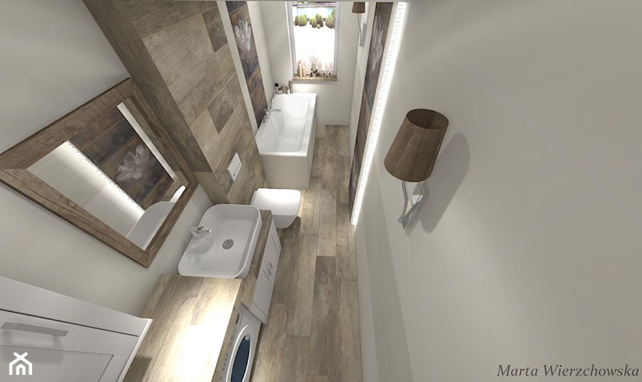 Łazienka, styl vintage - zdjęcie od BATHROOM DESIGN 3D, PROJEKTY ŁAZIENKEK, PROJEKTOWANIE WNĘTRZ