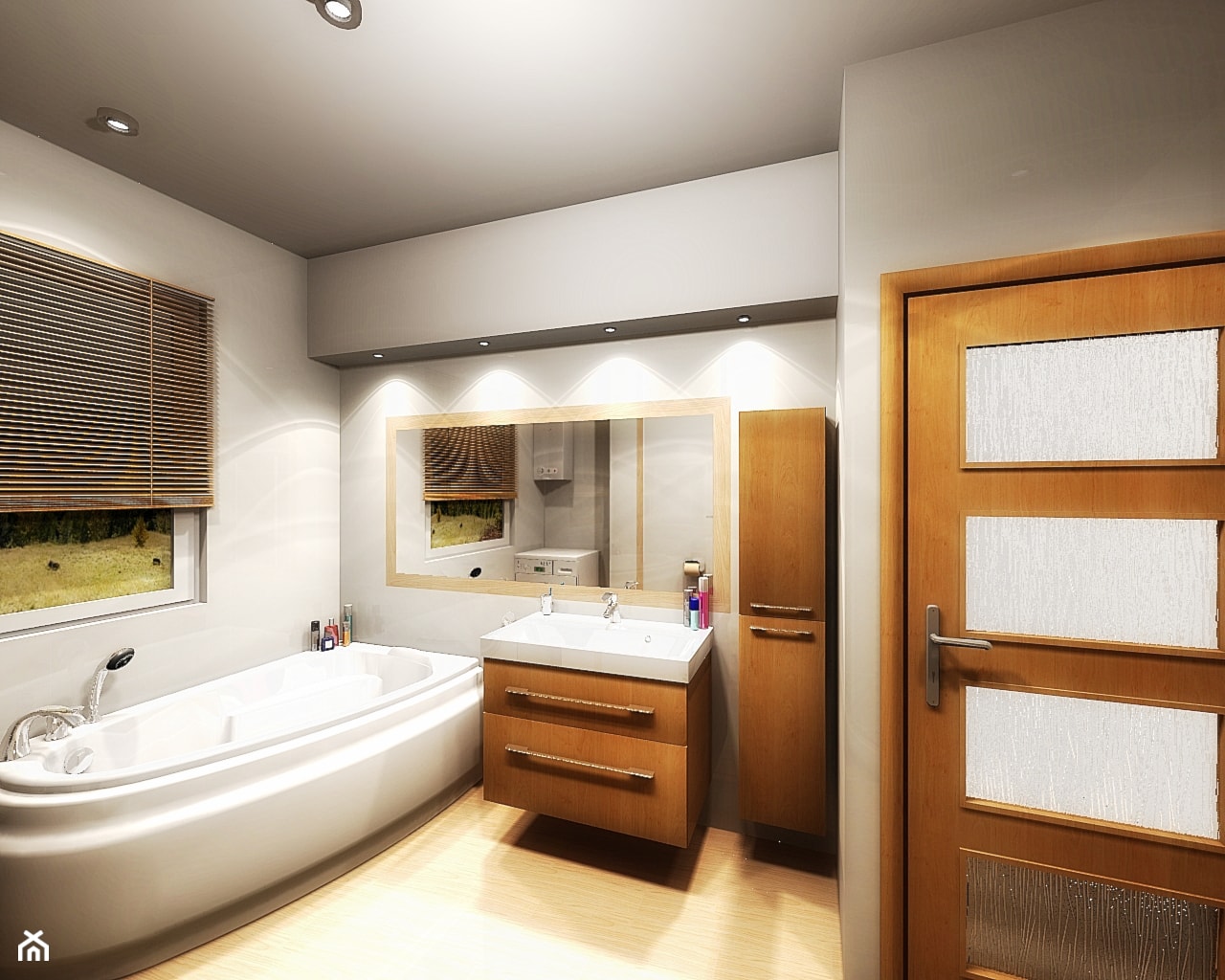 Łazienka, styl minimalistyczny - zdjęcie od BATHROOM DESIGN 3D, PROJEKTY ŁAZIENKEK, PROJEKTOWANIE WNĘTRZ - Homebook