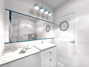 Łazienka morska - zdjęcie od BATHROOM DESIGN 3D, PROJEKTY ŁAZIENKEK, PROJEKTOWANIE WNĘTRZ