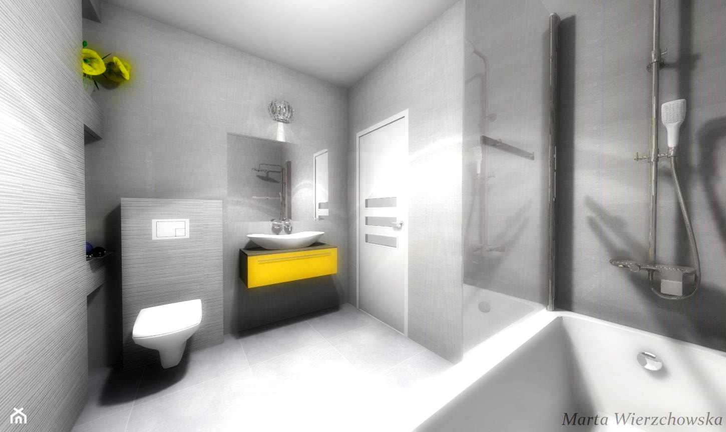 - zdjęcie od BATHROOM DESIGN 3D, PROJEKTY ŁAZIENKEK, PROJEKTOWANIE WNĘTRZ - Homebook