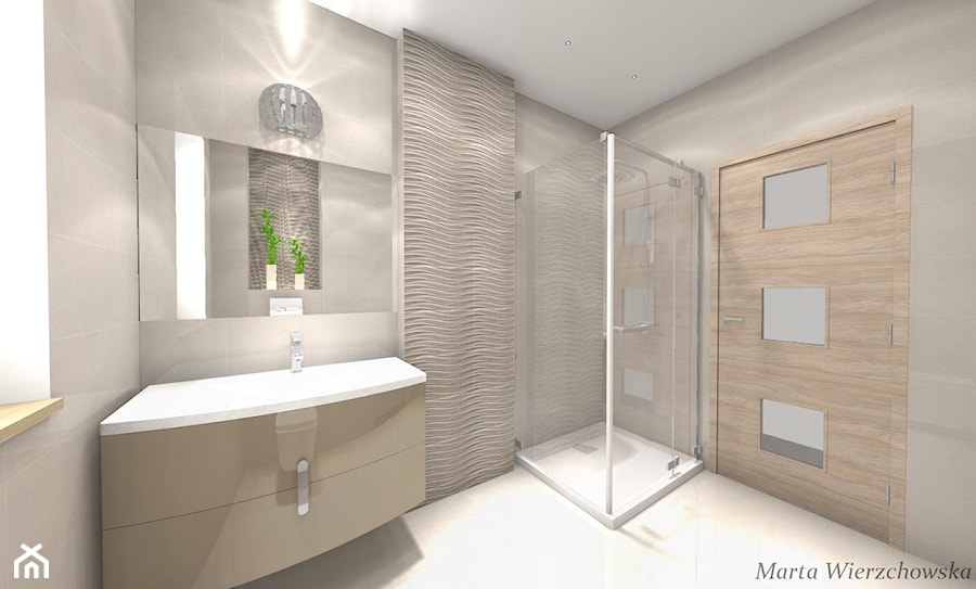 Łazienka, styl glamour - zdjęcie od BATHROOM DESIGN 3D, PROJEKTY ŁAZIENKEK, PROJEKTOWANIE WNĘTRZ