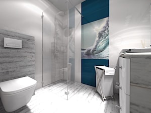 Łazienka morska - zdjęcie od BATHROOM DESIGN 3D, PROJEKTY ŁAZIENKEK, PROJEKTOWANIE WNĘTRZ