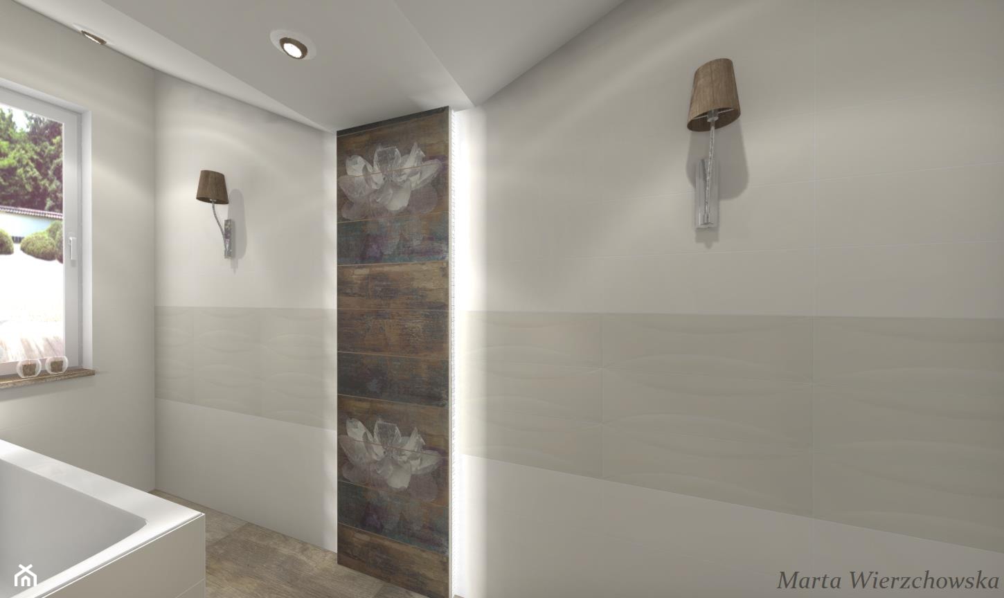 Łazienka, styl vintage - zdjęcie od BATHROOM DESIGN 3D, PROJEKTY ŁAZIENKEK, PROJEKTOWANIE WNĘTRZ - Homebook