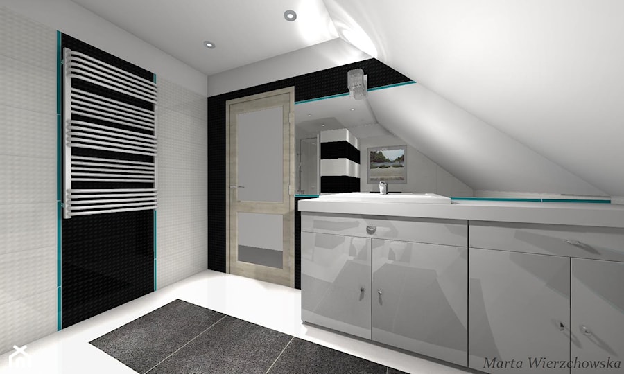 Łazienka, styl nowoczesny - zdjęcie od BATHROOM DESIGN 3D, PROJEKTY ŁAZIENKEK, PROJEKTOWANIE WNĘTRZ