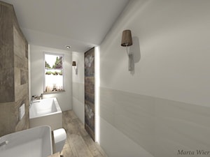 Łazienka, styl rustykalny - zdjęcie od BATHROOM DESIGN 3D, PROJEKTY ŁAZIENKEK, PROJEKTOWANIE WNĘTRZ