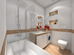 Łazienka, styl skandynawski - zdjęcie od BATHROOM DESIGN 3D, PROJEKTY ŁAZIENKEK, PROJEKTOWANIE WNĘTRZ