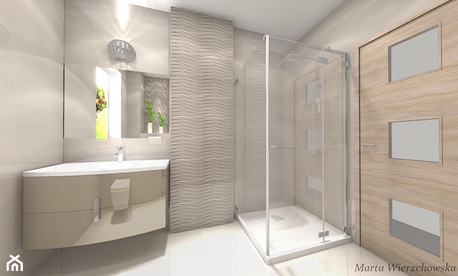 Łazienka, styl glamour - zdjęcie od BATHROOM DESIGN 3D, PROJEKTY ŁAZIENKEK, PROJEKTOWANIE WNĘTRZ