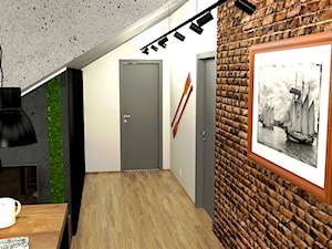 Loftowe mieszkanie na poddaszu domku jednorodzinnego - zdjęcie od EM Projektowanie Wnętrz