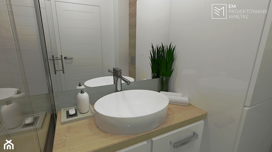 Mała łazienka - zdjęcie od EM Projektowanie Wnętrz