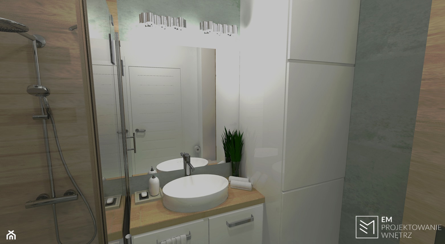 Mała łazienka - zdjęcie od EM Projektowanie Wnętrz - Homebook