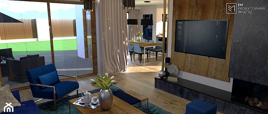 Dom jednorodzinny - połączenie nowoczesności z klasyką - zdjęcie od EM Projektowanie Wnętrz
