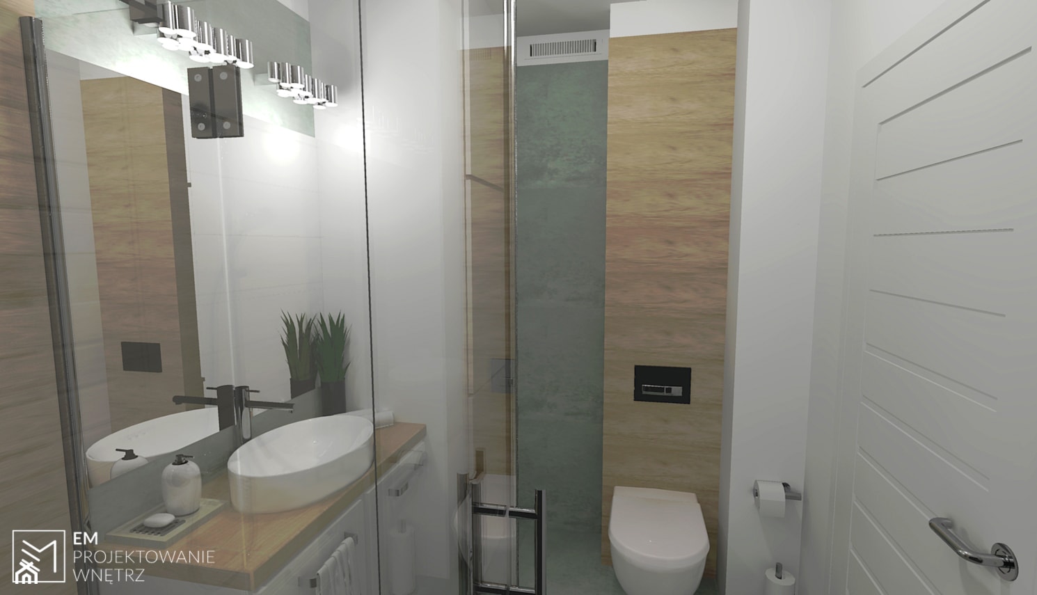 Mała łazienka - zdjęcie od EM Projektowanie Wnętrz - Homebook