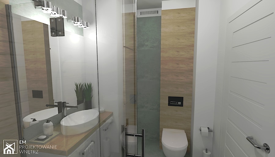 Mała łazienka - zdjęcie od EM Projektowanie Wnętrz