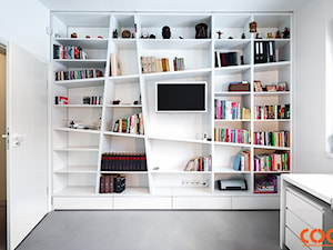 Dom - Średnie białe biuro, styl nowoczesny - zdjęcie od COCO Pracownia projektowania wnętrz