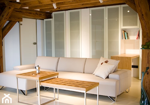widok na salon- cześć wypoczynkowa - zdjęcie od Genius Loci Architekci