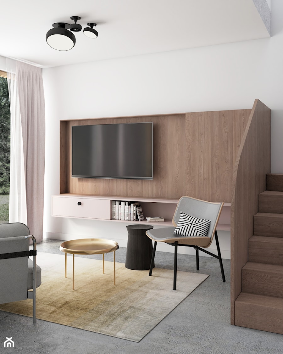 Mieszkanie lastryko Poznań - Salon, styl minimalistyczny - zdjęcie od zonaarchitekci