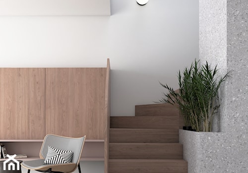 Mieszkanie lastryko Poznań - Schody, styl minimalistyczny - zdjęcie od zonaarchitekci