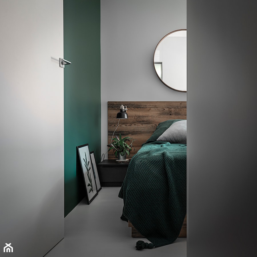 MIESZKANIE POZNAŃ - Sypialnia, styl minimalistyczny - zdjęcie od zonaarchitekci