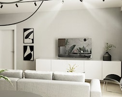 WNĘTRZA MIESZKANIA- GRODZISK MAZOWIECKI - Salon, styl minimalistyczny - zdjęcie od AP KWADRAT - Homebook