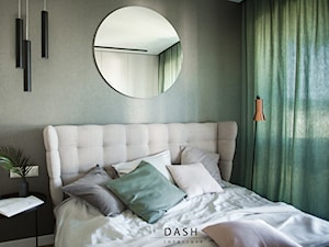 Mieszkanie na warszawskim Mokotowie - Średnia szara sypialnia, styl nowoczesny - zdjęcie od Dash Interiors