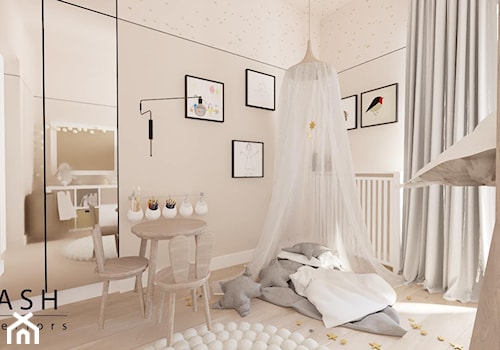 Mieszkanie na Wilanowie 2 - Średni szary pokój dziecka dla dziecka dla chłopca dla dziewczynki, styl skandynawski - zdjęcie od Dash Interiors