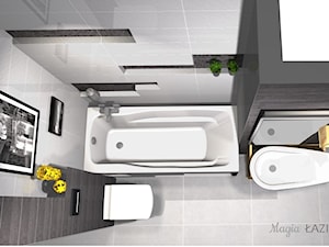 Biało-czarna łazienka - zdjęcie od Magia Łazienek