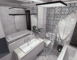 Fabryka-Design - Średnia bez okna z lustrem łazienka, styl nowoczesny - zdjęcie od Fabryka Design Kielce - Homebook