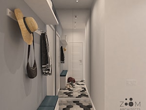 Powiew błękitu - Salon, styl skandynawski - zdjęcie od Zoom Architects