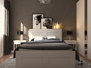 Przytulne szarości pod wynajem - Sypialnia, styl glamour - zdjęcie od Zoom Architects