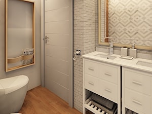 Łazienka z dwiema umywalkami - zdjęcie od LUUR Studio Projektowe