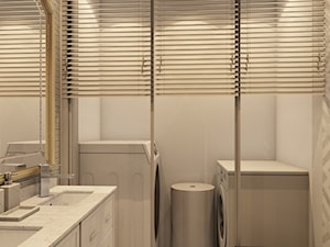 Łazienka z pralką i suszarką do prania - zdjęcie od LUUR Studio Projektowe