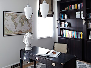 Średnie białe biuro, styl tradycyjny - zdjęcie od bbhome.pl