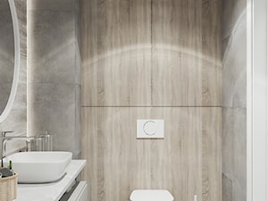 Mieszkanie w Krakowie - Mała bez okna z lustrem łazienka, styl nowoczesny - zdjęcie od LINEUP STUDIO