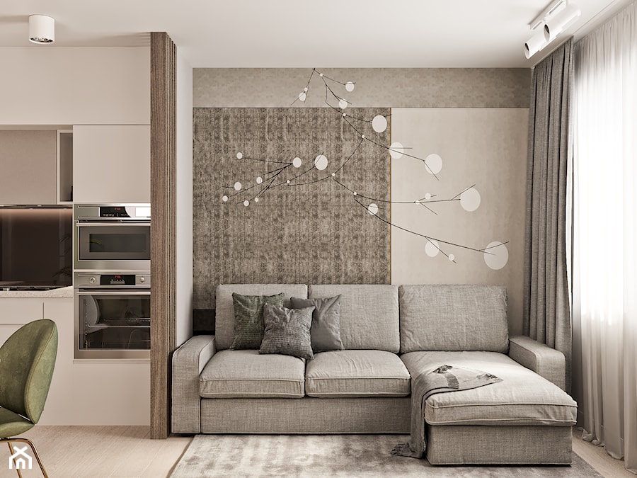 Mieszkanie w Mińsku - Salon, styl nowoczesny - zdjęcie od LINEUP STUDIO
