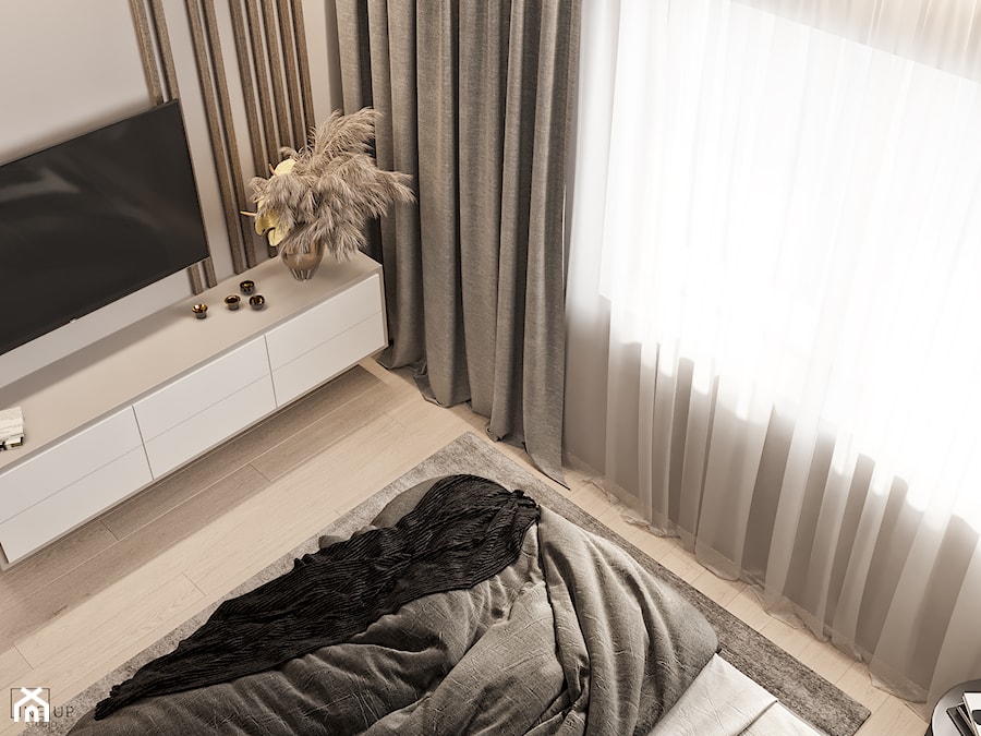 Mieszkanie w Mińsku - Sypialnia, styl nowoczesny - zdjęcie od LINEUP STUDIO