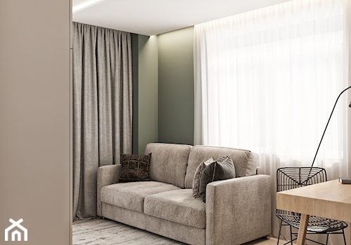 Mieszkanie w Mińsku - Średnie z sofą zielone biuro, styl nowoczesny - zdjęcie od LINEUP STUDIO