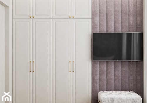 Neoklasyk Pod Krakowem - Mała biała sypialnia, styl tradycyjny - zdjęcie od LINEUP STUDIO