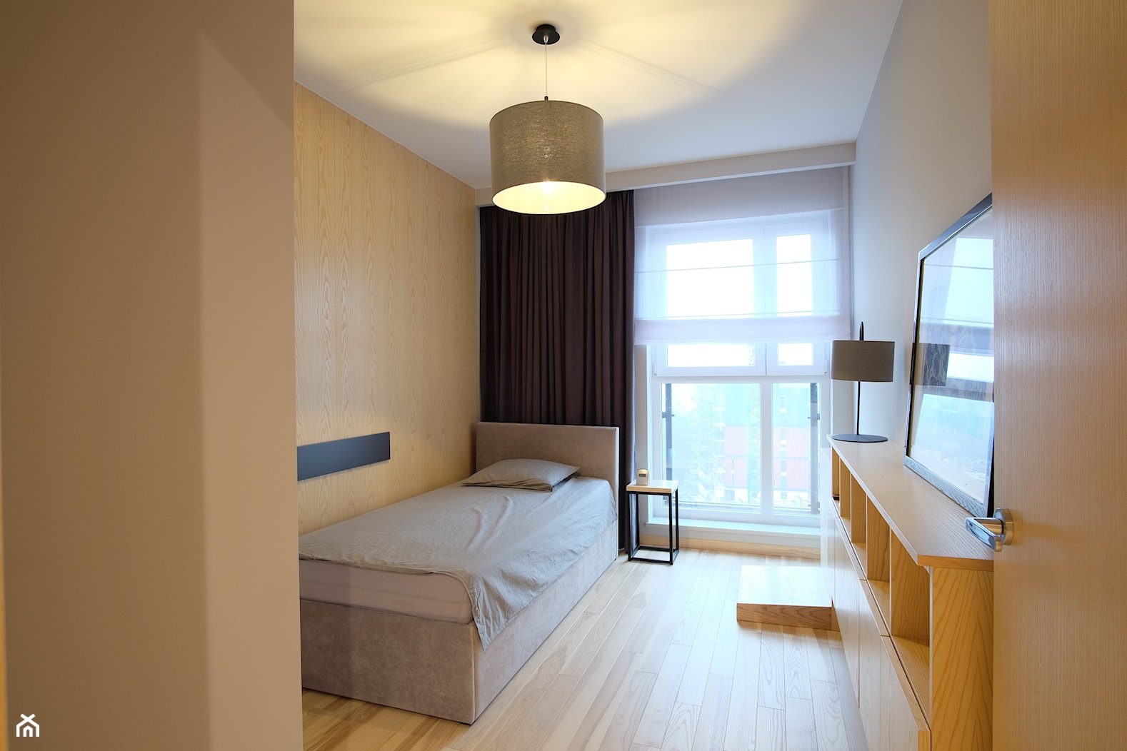 Sypialnia w stylu minimalistycznym - zdjęcie od Inside Projekty Wnętrz. Małgorzata Więch - Homebook