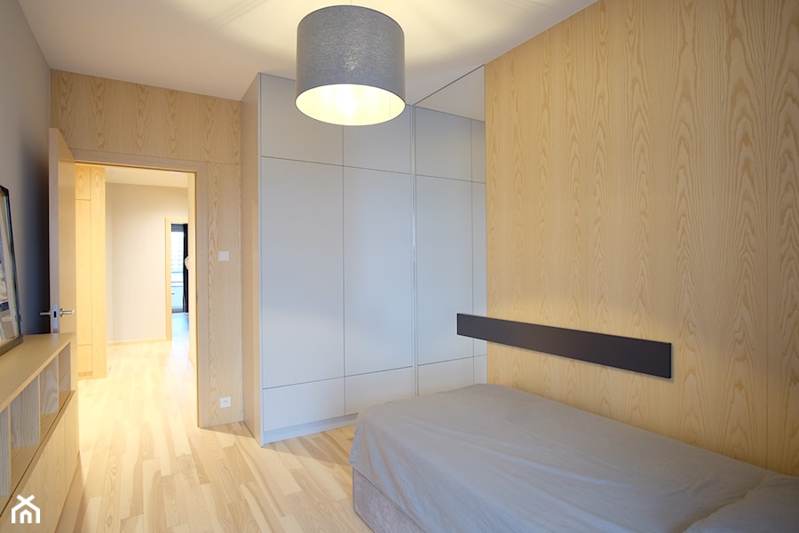 Sypialnia w stylu minimalistycznym - zdjęcie od Inside Projekty Wnętrz. Małgorzata Więch