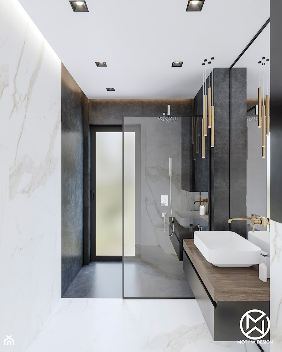 łazienka z prysznicem - zdjęcie od Motyw Design