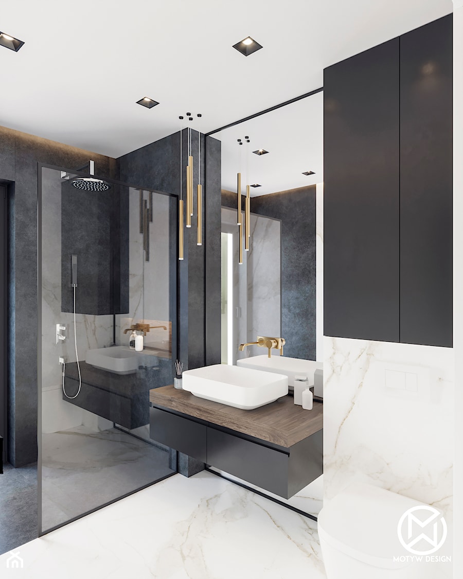 łazienka z prysznicem - zdjęcie od Motyw Design